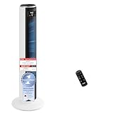 Levoit - DC Motor Turmventilator - 20dB sehr leiser Ventilator - 4 Modi/12 Stufen/12 Std Timer - Fan mit Fernbedienung & Kühlung - Tower Fan mit 7,9m/s Geschwindigkeit - 26W Standventilator