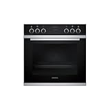 Siemens EQ211KA10 iQ300 Herd-Glaskeramik-Kochfeld-Kombination (herdgesteuert), 59,4 cm breit, Schnellaufheizung, 3D-Heißluft Plus Backen auf 3 Ebenen