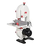 350W Bandsäge Holzbandsäge Holzsäge Tischsäge Säge 0-45° Tischverstellung Holzbandsäge (220V 2950Rpm, max. Schnitthöhe 80 mm)