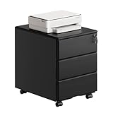 WOLTU Rollcontainer Metall, Mobiler Aktenschrank...
