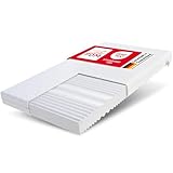 FDM Matratze 80x200 cm Härtegrad H3 H4 Höhe 12 cm Kaltschaummatratze Doppelseitige Rollmatratze HR-Schaum 7 Komfortzonen mit Hypoallergenem Waschbarem Jersey Bezug Oeko-Tex Verdura