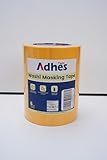 ADHES Malerkrepp Kreppband, UV-Schutz 15 Tage Gelb, 24mm x 55m Abdeckband, 6rolle Selbstklebend Malertape Klebeband Washi Tape Papiertape Selbstklebend
