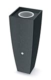 YourCasa Regentonne 100L [PureFlow] Wasserfass mit Metallgewinde & Filterkorb - Regenfass Frostsicher aus Kunststoff - Regenwassertonne - Regenwassertank Garten Wassertank Wassertonne (Anthrazit)
