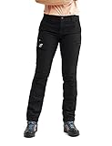 RevolutionRace Damen Nordwand Pants, Hose zum Wandern und für viele Outdoor-Aktivitäten, Jet Black, M