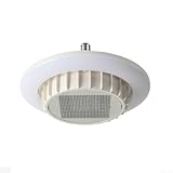 GLFLOW Deckenmontierte elektrische Heizlüfterleuchte mit Fernbedienung, 1200 W E27 Badezimmer-Heizung für den Innenbereich, 3 Geschwindigkeitsstufen, 10–15 m² Abdeckung (110 V)