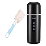 Elektrischer Wasserkocher für Auto, 500 ml, mit einstellbarer Temperaturregelung, kompakter Reisewasserkocher zum Heizen und Mischen von Getränken