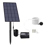 ZYNCUE Solarbetriebene Luftsprudler Pumpe 2,5 W 6 V Solar Teichbelüfter Luftsauerstoffpumpe für Aquarium Angeln Hydrokultur