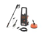BLACK+DECKER Hochdruckreiniger BXPW1500PE mit Patio Cleaner und Feste Bürste (1500 W, 120 bar, 390 l/h)