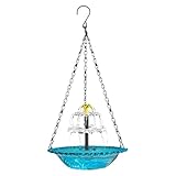 Solarbrunnen zum Aufhängen, Vogelbad, solarbetriebene Wasserschale für den Außenbereich, solarbetriebene Wasserbrunnenpumpe für Kolibri-Bad für Balkon, Garten, Boote