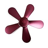 IHEHUA Brenner, ofenbetriebener Ventilator aus 5 Holz, für Ventilator, Holz, Kamin, Wärme, Küche, Esszimmer und Bar, Silikonbürste, WC (Hot Pink, Einheitsgröße)