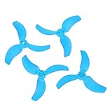 Pssopp Hochfestigkeit PC 3 Vane/Wing Drone Propeller Ersatz für Avata 2 Drohnen Leicht und Weastresistent mit Verbesserter Aerodynamik für Stabilen Flug für Begeisterte Drohnenpiloten (Blue)