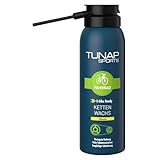 TUNAP SPORTS Kettenwachs Ultimate - 125 ml | Fahrrad-Trockenschmierung Spray für die Kette auf Wachs-Basis | E-Bike Ready | Made in Germany