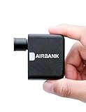 AIRBANK Pocket Fahrrad Luftpumpe Elektrische Fahrradpumpe Mini Akku Kompressor 97Gramm 100PSI Klein Fahrrad Pumpe für alle Fahrräder, Schwarz