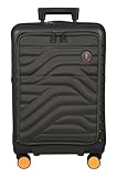 Brics BY Ulisse - 4-Rollen-Kabinentrolley mit Vortasche 55 cm erw. USB olive