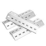 36,5 x 12 cm Edelstahl Universal Brennerabdeckung Heizplatte Ersatzteile für Enders Chicago 3, Enders Boston 6 Kr Turbo, Enders Boston Pro 3K, Tepro 3561,Barbecook Brahma 4.0, 3 Stück Flammenverteiler