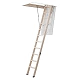 DOLLE Bodentreppe wärmegedämmt U-Wert 0,99 Lichte Raumhöhe bis 285 cm (120 x 70 cm)