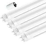 JESLED LED Röhre 150 cm, T8 G13 LED Leuchtstoffröhre Flimmerfrei, 24 Watt 3960 Lumen(165lm/W), Kaltweiß 6000K Röhrenlampe Inklusive Starter, Neonröhre LED Tube Bürolampe, 4 Stück (1517mm)