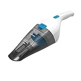 Black+Decker Akku-Handstaubsauger Dustbuster (3.6V Lithium, Handsauger beutellos + kabellos, breite Saugöffnung, Abnehmbarer Staubfangbehälter, inkl. Ladekabel) NVC115JL, 325 ml, Weiß