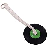 UTHCLO Vintage Pizzaschneider Vinyl Schallplatte mit Langem Griff Rutschfestes Pizza Rad Praktisches Küchenutensil für Pizza Brot Leicht und Tragbar
