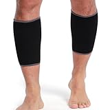 NEOtech Care Wadenmanschette - elastisches & atmungsaktives - Kompression (Schwarz, 1 Paar, Größe L)