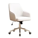 Verstellbarer Bürostuhl – Chefsessel aus Kunstleder mit 360° drehbaren Rädern für bequemes Sitzen auf dem Schreibtisch und Computeraufgaben