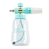 Schaumlanze mit Schaumlanze mit 1 l Topf für die Autopflege, mit 360-Grad-Drehung, Sprühmodus-Anpassung und Wasserschaum-Konzentrationskontrolle (mintgrün)