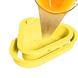 Siebkorb für Küchenspüle, Spülbecken, Lebensmittelabfälle, Auffangbehälter mit doppelter Schicht für Abfluss, Waschen, Reinigung, Obst, Gemüse, Abfall, Ecke, Küche