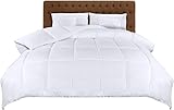 Utopia Bedding Bettdecke 135 x 200 cm, Ganzjahres-Bettdecke, Mikrofaser Schlafdecke (Weiß)