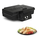 Krups Sandwichmaker FDK451 | für gegrillte Sandwichtoasts in Dreiecksform | Antihaftbeschichtete Platten (Leichte Reinigung, kein Anbrennen) | Aufheiz & Temperaturkontrolle | 850 W | 31.6x15.5x29.5cm