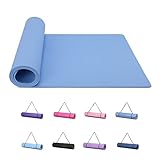 Good Nite Yogamatten Für Frauen Rutschfeste Strukturierte Oberflächen Gymnastikmatte Yoga Matte Dick 6 mm Mit Tragegurt Tpe-Übungsmatte Für Yoga Pilates Gymnastik (183X61cm)