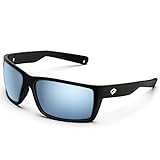 TOREGE Polarisierte Sport-Sonnenbrille für Herren, flexibler Rahmen, Radfahren, Laufen, Fahren, Angeln, Bergsteigen TR24-C17