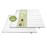 DREAMSTAR Eco 2er Set Sommer Bettdecken | leichte Steppdecken ideal für den Sommer | waschbar 60 Grad | Allergiker geeignet | 100% Mikrofaser | Öko-TEX® | Sommerbettdecke | 135 x 200 cm