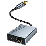 1000 Mbps Ethernet-Adapter für Chromecast mit Google-TV, ELECTOP USB Typ C auf RJ45 Gigabit-Ethernet-Netzwerkadapter, kompatibel mit ELECTOP TV Chromecast HD/4K und weiteren Streaming-TV-Sticks