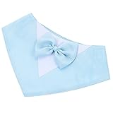 Toyvian Hundehalsband mit Fliege und Halstuch Stilvolles Haustier Outfit für Besondere Anlässe für Kleine und Mittelgroße Partys Hochzeiten und Feiertage
