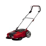 Einhell Akku-Kehrmaschine TE-SW 18/610 Li-Solo Power X-Change (18 V, Li-Ion, 20 L Schmutzbehälter, 61 cm Arbeitsbreite, Parkposition, verstellbarer Lenker, abnehmbare Lippe, Ein-und Ausschalter), Rot