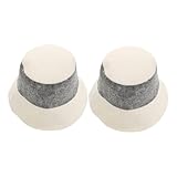 minkissy 2St Filzhut Duschkappe Korb Hüte für Damen in Mode Saunazubehör für Damen traditioneller Saunahut sauna zubehör saunazubehor Mütze für Frauen Vaporarium-Hut Polyester Grey