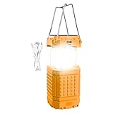 Camping Light - Leichtes Solarlicht, Solarlaterne Camping | Wasserdichte 3000 -mAh -wiederaufladbare Tragbare Laterne, Außenlampe Mit USB -Ladekabel 10 Stunden Batterie Für Reisezeltfahrten