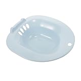 FIXOSHEE Sitzbad Toilettensitz Becken Glattem Material Bequem für Schwangere und Erwachsene Entspannend und Heilend Geeignet für Intimpflege und Wohltuendes Sitzbad mit Warmem Wasser