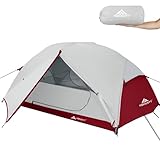 Forceatt Zelt 2 Personen Camping Zelt, 2 Doors Wasserdicht & Winddicht 3-4 Saison Ultraleichte Rucksack Zelt für Trekking, Camping, Outdoor.