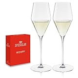 Spiegelau Champagner Gläser 250 ml, 2 Stück, Definition, 1350169, Sektgläser aus Kristallglas, Champagnergläser spülmaschinenfest