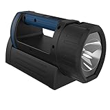 ANSMANN LED Handscheinwerfer Akku mit 5200mAh aufladbar über Micro USB & Ladeaschale - Handlampe mit 3 Leuchtmodi (100%, 30%, Blinklicht), verstellbarer Lampenkopf, Suchscheinwerfer - Notbeleuchtung