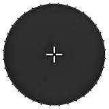 Kinetic Sports Trampolin Sprungtuch für Modellreihe 'Ultimate Pro' Ø 244 cm - Ersatz Sprungmatte aus PP-Heavy-Mesh Gewebe, Wetterfest, 8-Fach vernäht, UV-beständig, Original Ersatzteil