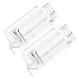 FUTUREORYY 2 Stück Acryl Duschtür Bodenführung 3/8 Zoll Kanal Transparent Ersatzführung für Glas Schiebetüren Badewannen Schiebetürführung