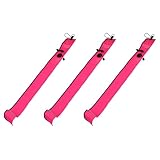 SICOSALT 3X 1M Scuba Tauchen Aufblasbare SMB Signal Marker Boje Sichtbarkeit Float Signal Tube Wurst, Rose Rot