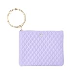 Oventure Armbandtasche – Clutch mit Bambus-Armreif-Reißverschluss, stilvolles Armband für Damen, leichtes und geräumiges Accessoire, Lavendel