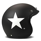 DMD Motorcycle Helmet, Schwarz, Größe M1 56