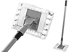 Maximex Teleskop Bad- und Fliesenwischer Profi, 360° Duo-Knickgelenk, Inkl. 2 Bezüge, Waschbar bis 60°C, 16 x 67-133 x 4 cm