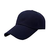 SJTJSPX Baseballkappe, langer Schirm, Sport, Unisex, UV-Schutz, Sommer, Mütze, Herren, Damen, atmungsaktiv, Sonnenhut, Strand, Reisen, Angeln, Golf, Snapback, Trucker, marine, 56/59 cm