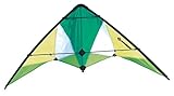 Schildkröt Stunt Kite 133, Zweileiner Lenkdrache, ab 10 Jahren, 60 x 133cm, inkl. 25 kp Polyesterschnüre, 2 x 30m auf Steuerspulen, 3-5 Beaufort, 970430
