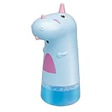 HOOTNEE Automatischer Schaumseifenspender USB Wiederaufladbar Cartoon Design Berührungslos Elektrischer Seifenspender für Badezimmer Küche Büro Geräuschloser Seifenspender mit